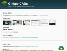 Tablet Screenshot of ginkgo-cadx.com